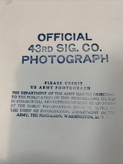 Real 8 x 10 Photo WWII 43rd Infantry Division Winged Victory Taking Oath
