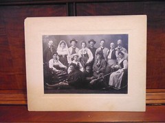 Antique Photo 1907 ~ Swedish National Dancers Stockholm Sweden w/ Names ~ 8″x10″