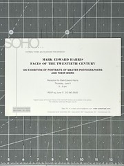 Mark Edward Harris Art Show Announcement Card 1998 – Faces Of The 20th Century
