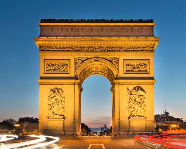 Paris ARCH OF TRIUMPH Glossy 8×10 Photo Architecture Print Arc de Triomphe
