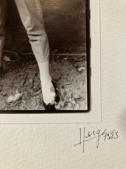 Original Photo Herge Hergo Jean Dieuzaide Greeting Card Photograph 1980