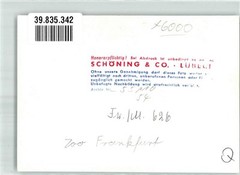 39835342 – 6000 Frankfurt Eisbaeren Place Handwritten Zoo