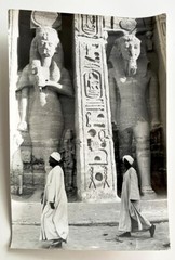 Federico Patellani 1962 8×12″ photo Statues Nefertari & Hathor Abu Simbel Nubia