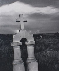 «Distance Lighting» RAY BELCHER, Silver Gelatin Print , Galisteo New Mexico