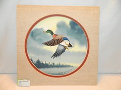 ORIGINAL SIGNED, MATTED WATERCOLOR MALLARD DUCK BY WILLIAM RODGERS JR.