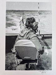 Fidel Castro Fishing – Photograph by Alberto Korda – Signed 12×16