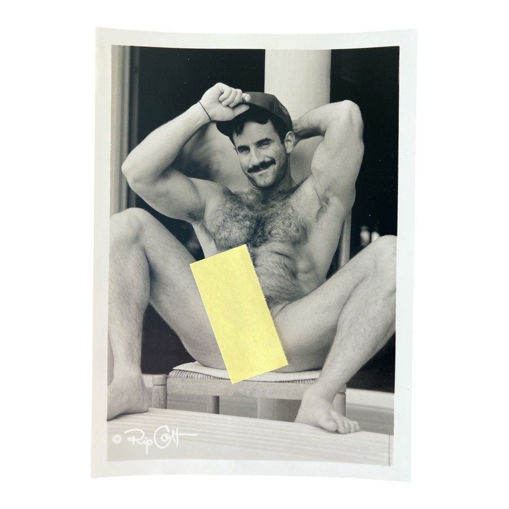 Vintage Colt Studios Steve Kelso 5×7 BW Rip Colt Nude Gay Photograph USA 1990s
