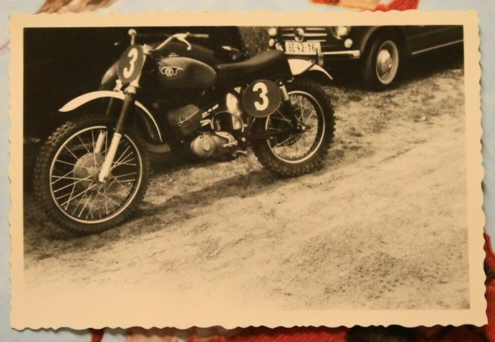 Photo 1967 Motorcycle Racing Moto Cross Drehna GDR CZ 175ccm W21