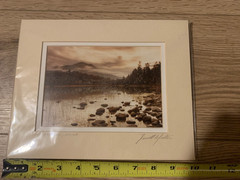 Pair Signed Photos Deer Isle & Mt Katahdin Maine Photographer Terrill S Lester