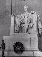 David and Goliath – Reverence at the Lincoln Memorial by Korda