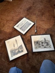 Mid Century Modern Southwestern Art Photographs Desert Cactus Mountains Sky