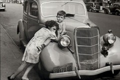 1940 1980s Original Helen Levitt New York City Street Play on Car Art Photo