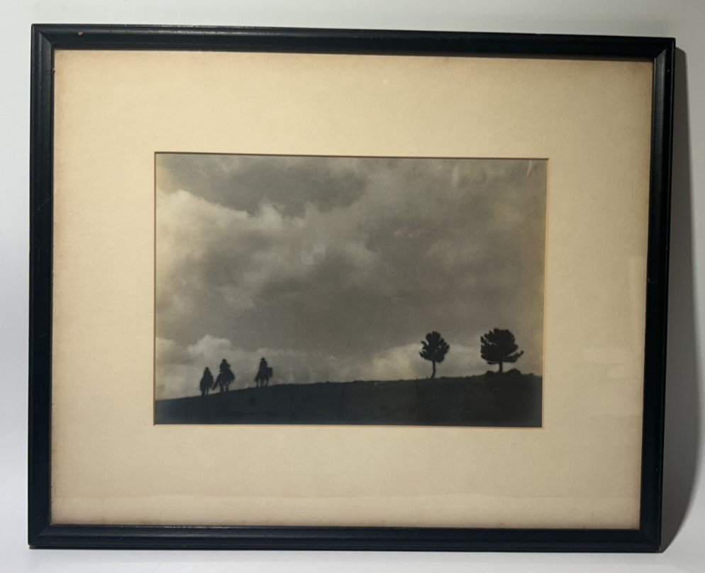 «Wide Open Spaces» ARTHUR DAILEY Silver Tone Original Western Photograph Framed