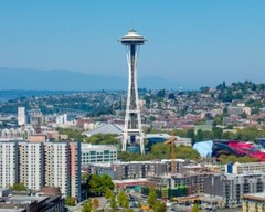 8×10 Vintage Image of the Space Needle in Seattle, WA. Free Shipping!