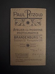 Antique CdV Photograph Woman – Paul Petzold Brandenburg 1895 – Aunt Gorgas