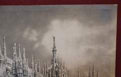 Vintage Black and White Photograph of an Italian Church ‘313 Milano – Il Duomo’