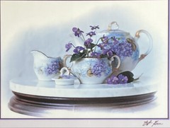 RARE Vintage 1983 Art Poster Series 700B Art Gore Photograph “Violets” Framed