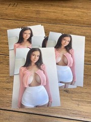 Contemporary Pinup Girl 4×6 Photo – Fine Art Color Print – Brunette Female Form