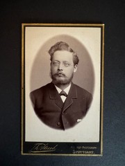 CdV photo around 1885 Th. Staeble Stuttgart BGL. court photographer fine gentleman portrait