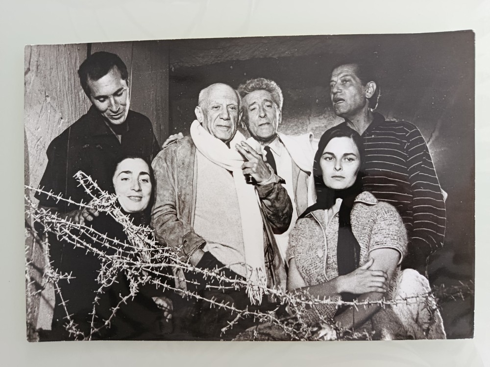 Original Photo Pablo Picasso Jean COCTEAU Jacqueline ROQUE Luis Miguel DOMENGUIN