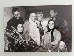 Original Photo Pablo Picasso Jean COCTEAU Jacqueline ROQUE Luis Miguel DOMENGUIN