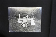 Antique Photo Album PA Conneaut Lake Pennsylvania Nurse Pets Horses Women