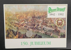 Photo Postcard View Advertising Advertising Beer Pilsner Urquell 1992 Czech Republic Picture