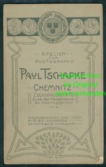 CDV PHOTO Hard Box – Child Boy Toy Goat Wagon – Chemnitz ~1905 – AP13
