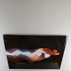 ART – Large Signed Joann Harrison Photograph 48×35 Antelope Canyon On Metal