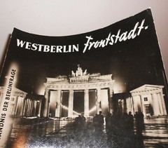 GDR photo montage West Berlin front city or all of Berlin capital of peace