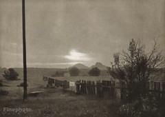 1954 Vintage JOSEF SUDEK Czech Sunset Laundry JESTREBI Landscape Photo Art 11X14