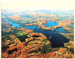 Plum Lake, Vilas County, Wisconsin Aerial View. Photograph. Frame Optional.