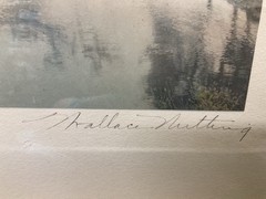 Signed Wallace Nutting “A Barre Brook” Hand Colored Photo ~ Framed