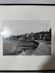 Boathouse Row 1947 Black & White Framed Photograph Schuylkill River Pennsylvania
