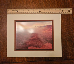 JAMES THOMSON SIGNED PRINT PHOTOGRAPH Clouds Over GRAND CANYON. 10″x 8″