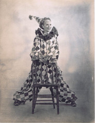 Hendrickson Original Photo B&W Very Happy Clown Smiling For The Camera 10×13