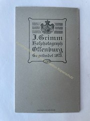 orig. CDV photo photography picture old Mr. Mann fashion around 1890 J. Grimm, Offenburg