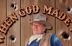 John Wayne – When God Made Me He Grinned This Will Be Fun Metal Sign 14 x 11″