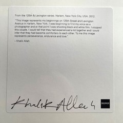 SIGNED KHALIK ALLAH COUPLE HARLEM 2012 LIMITED EDITION MAGNUM 6×6 PRINT NEW