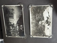 old photo album civilian with defects, civilian, /132