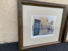 Vintage Trio of Framed Photographs, Signed and Dated RUSTIC DOORS