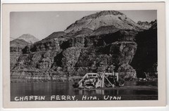 RPPC, Real Photo Postcard / Chaffin Ferry Hite Utah 1950