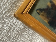 Vtg. Lambert Photo Frame- W/Calico Kittens Magazine 8 X 10 Photo Art Print