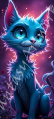 Nice Cat – Digital Image Picture Phone Background AI Art, 12 images – #08