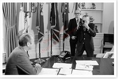 President Gerald Ford In Oval Office White House Silver Halide Photo