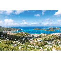 St John Beaches, US Virgin Islands, Cruz Bay Aerial View Photograph Caribbean