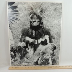 SURVIVORS of LITTLE BIGHORN Signed 16×20″ Photographs by Bill Groethe 1948 Set