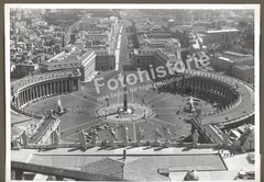 Photo Rome Italy St. Peter’s Square Panoramic Cars People Vatican 1950s