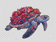 Day Sea Turtle Transparent Digital Image Printable Download PNG File