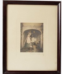 Antique Wallace Nutting Print Hand Colored Photo Jaffrey House New Hampshire